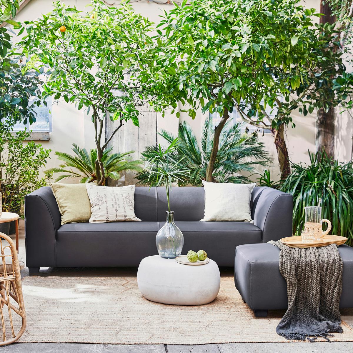Couchtisch Pebble Weiß B: 65 cm - Weiß, Design, Glas/Keramik (65/49/31cm) - Livetastic