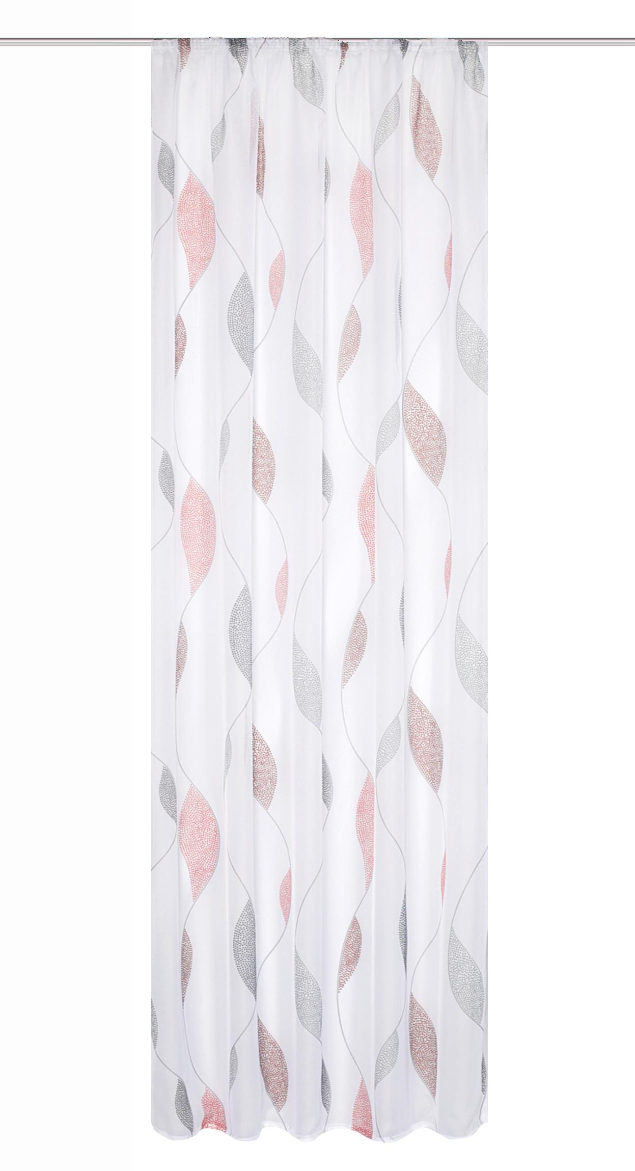 Fertigvorhang Paolo Multicolor ca. 140x225cm - Rot, KONVENTIONELL, Textil (140/225cm) - Schmidt W. Gmbh