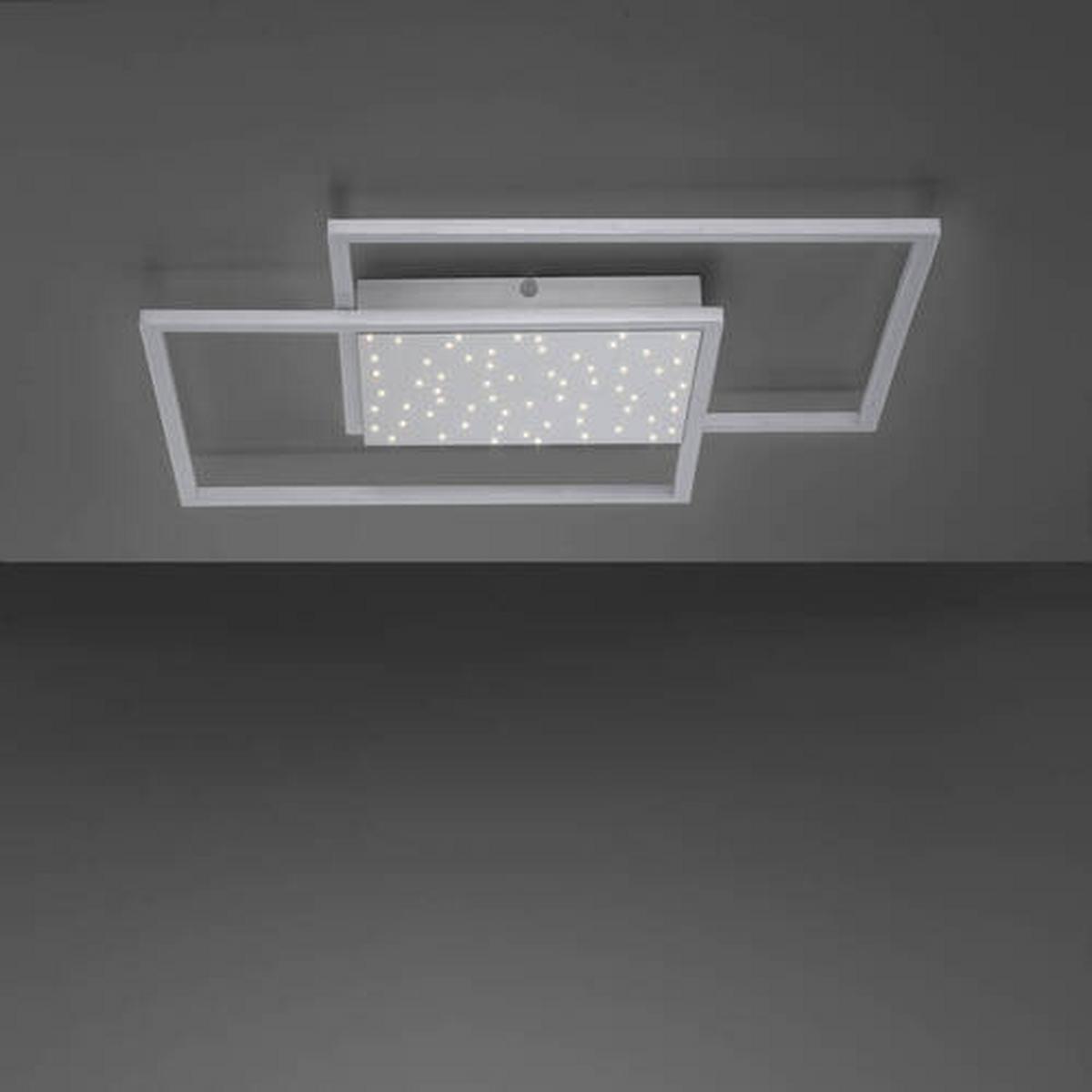 LED-Deckenleuchte Yuki in Grau max. 57 Watt - Grau, Design, Metall (67/67/5cm) - Paul Neuhaus