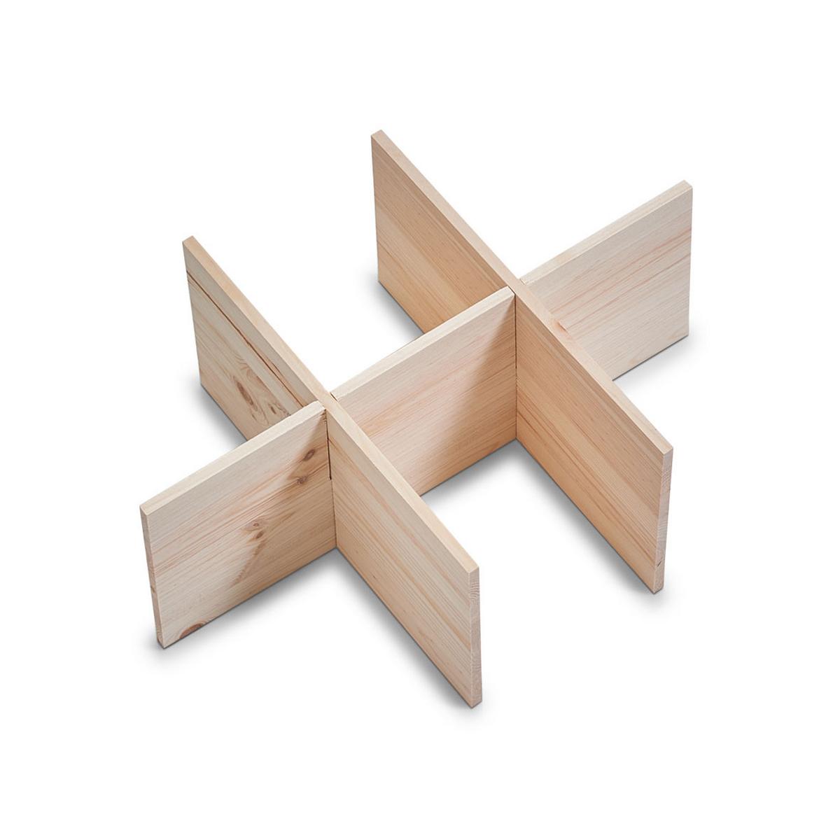 Organizer Allzweckkisten Naturfarben - Naturfarben, Basics, Holz (40/30/24cm) - Zeller Present