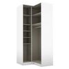 DULAP PE COLT ALABAMA - gri deschis/alb, Modern, material pe bază de lemn (100/229/102cm) - Modern Living