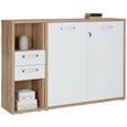 Regal Eichefarben - Eichefarben, MODERN, Holzwerkstoff/Kunststoff (43/116/40cm)