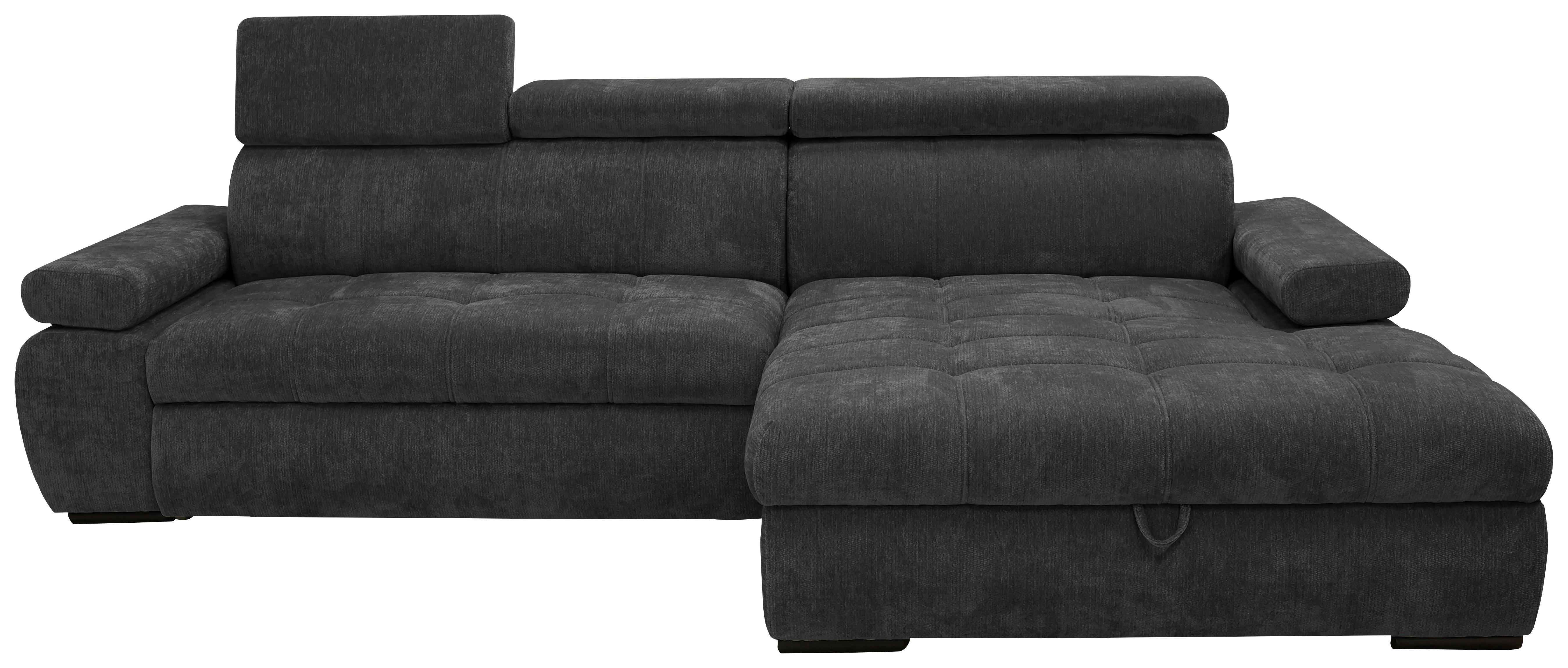 Coltar VEGAS - negru, Design, lemn/textil (294/173cm) - Modern Living