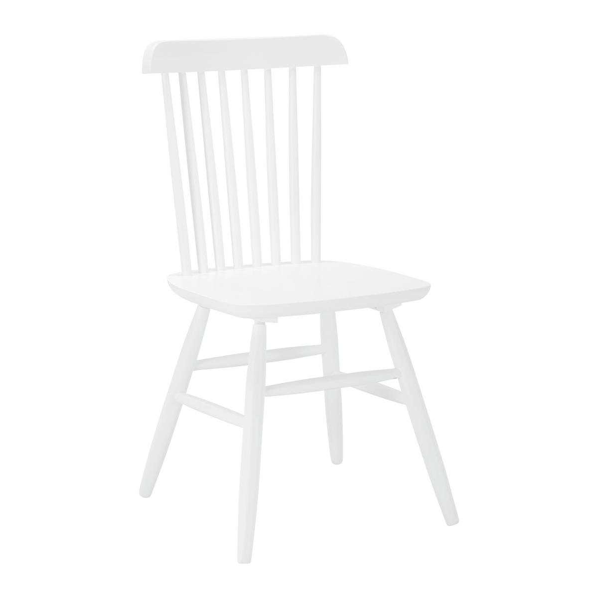 ZESTAW KRZESEŁ PEDRO - biały, Modern, drewno (48/89/52cm) - Bessagi Home