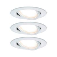 LED-Deckenleuchte Nova in Weiß/Alufarben max. 6,5 W - Alufarben/Weiß, Basics, Metall (8,4cm) - Paulmann