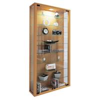 Vitrin Lumo Maxi - bükkszínű/fekete, Design, műanyag/faalapú anyag (59/114/18cm) - MID.YOU