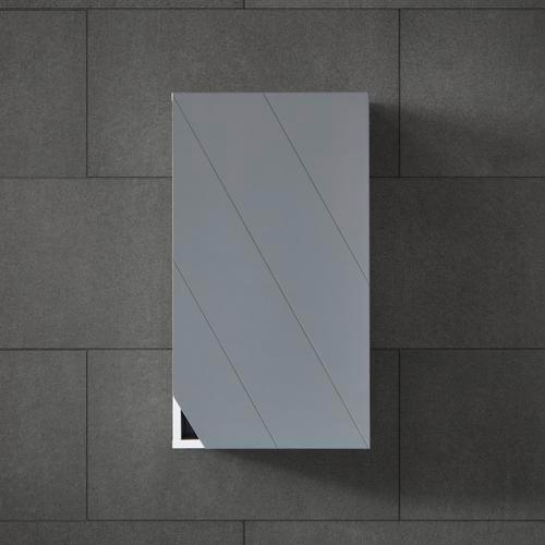 Oberschrank Grau/Weiß 'Rocco' - Weiß/Grau, MODERN, Holz (30/54/18cm) - Bessagi Home