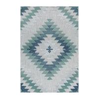 Flachwebeteppich Bahama Blau ca. 80x250cm - Blau, Design, Textil (80/250cm) - Novel