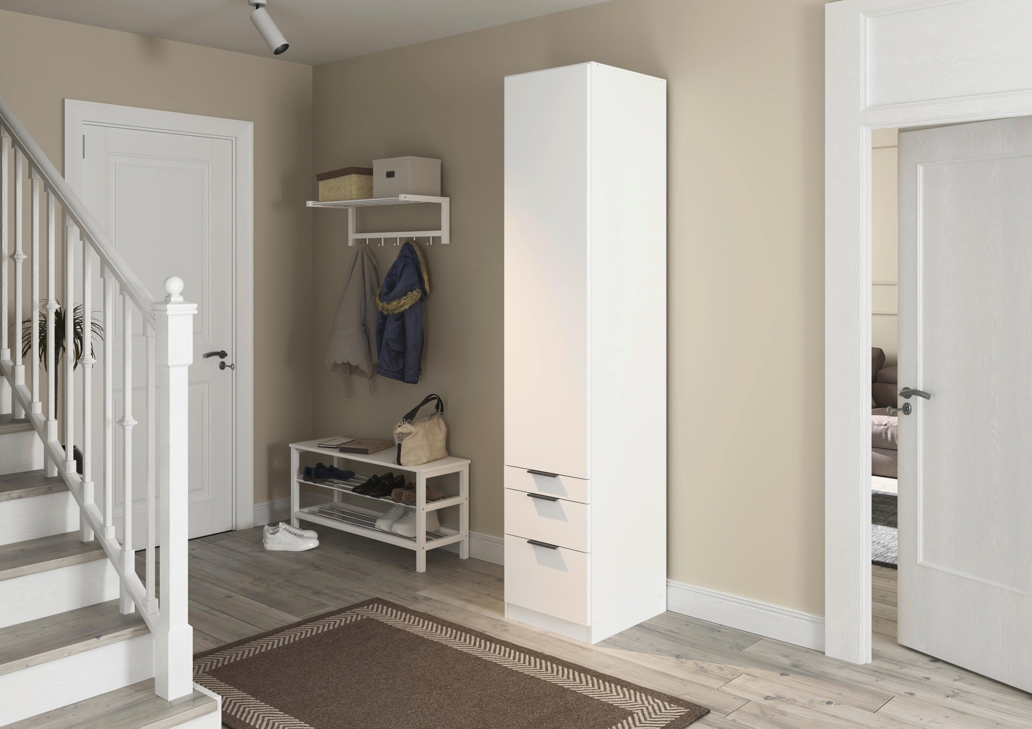 Ormar S Klasičnim Vratima Alabama - bijela/siva, Moderno, drvni materijal (47/229/54cm) - Modern Living