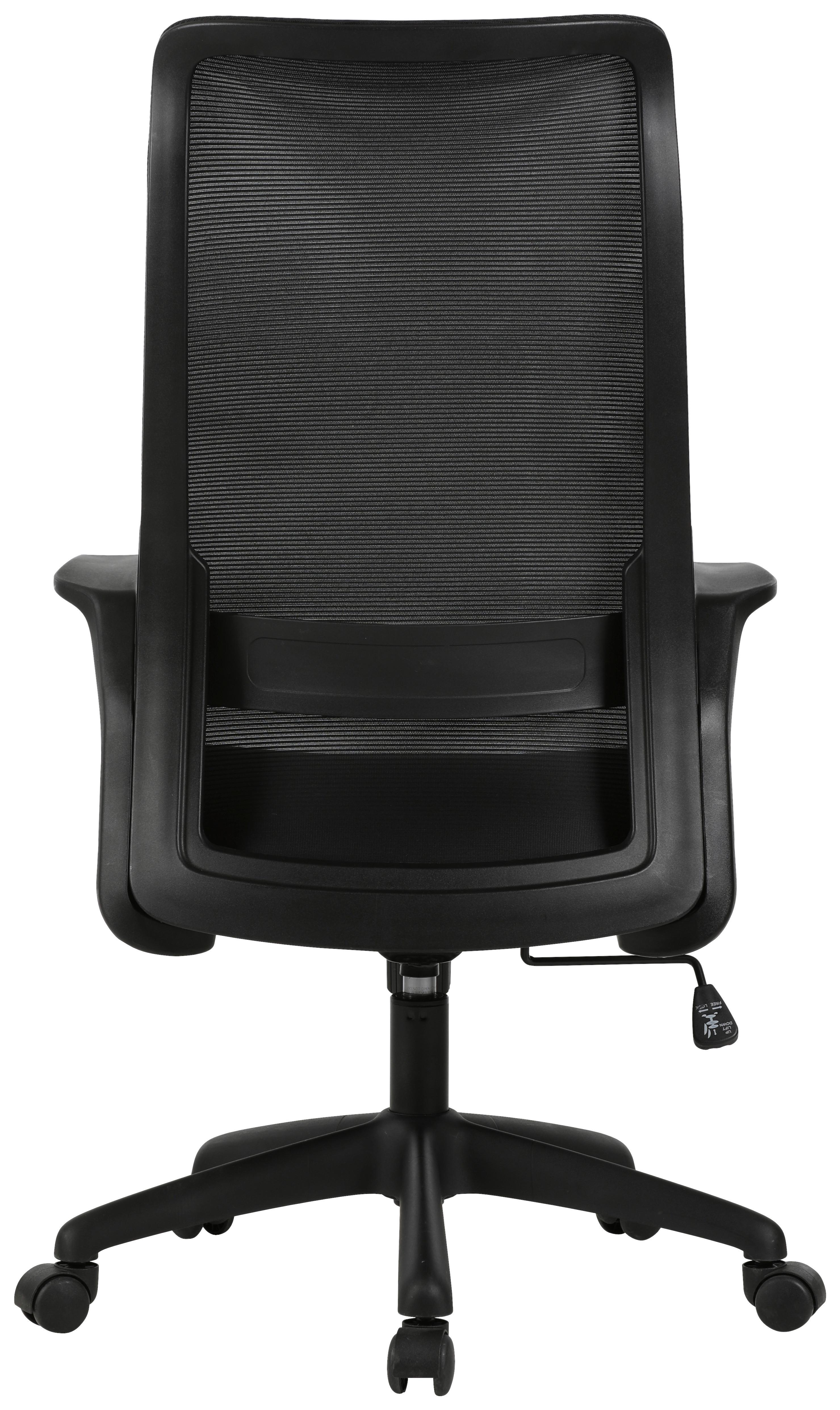 SNURRSTOL MILA - svart, Design, textil/plast (61/110-117,5/66cm) - Mömax