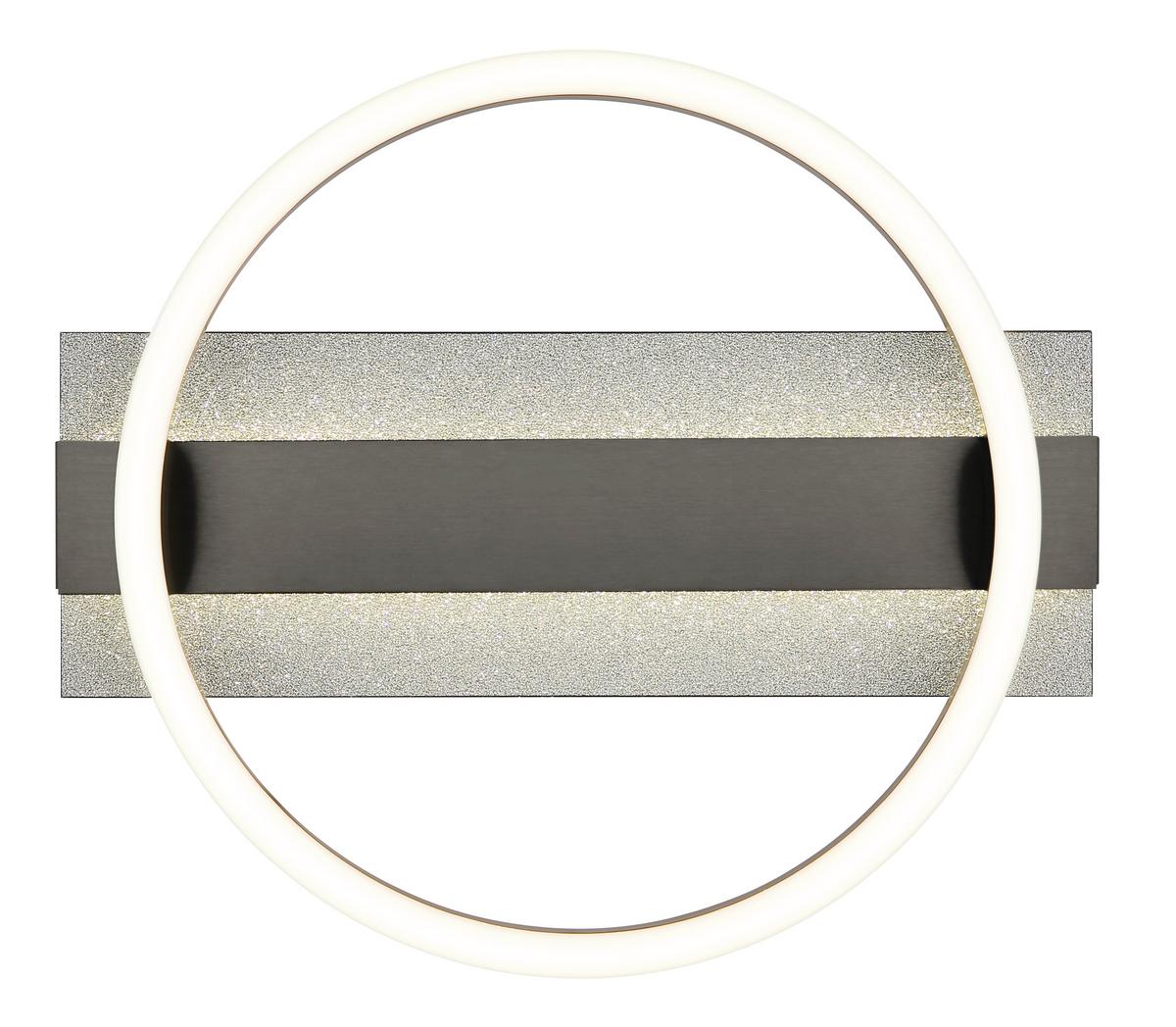 Led Stropna Svjetiljka Norberto - bijela/srebrne boje, Design, metal/plastika (34,2/6,8/30cm) - Globo