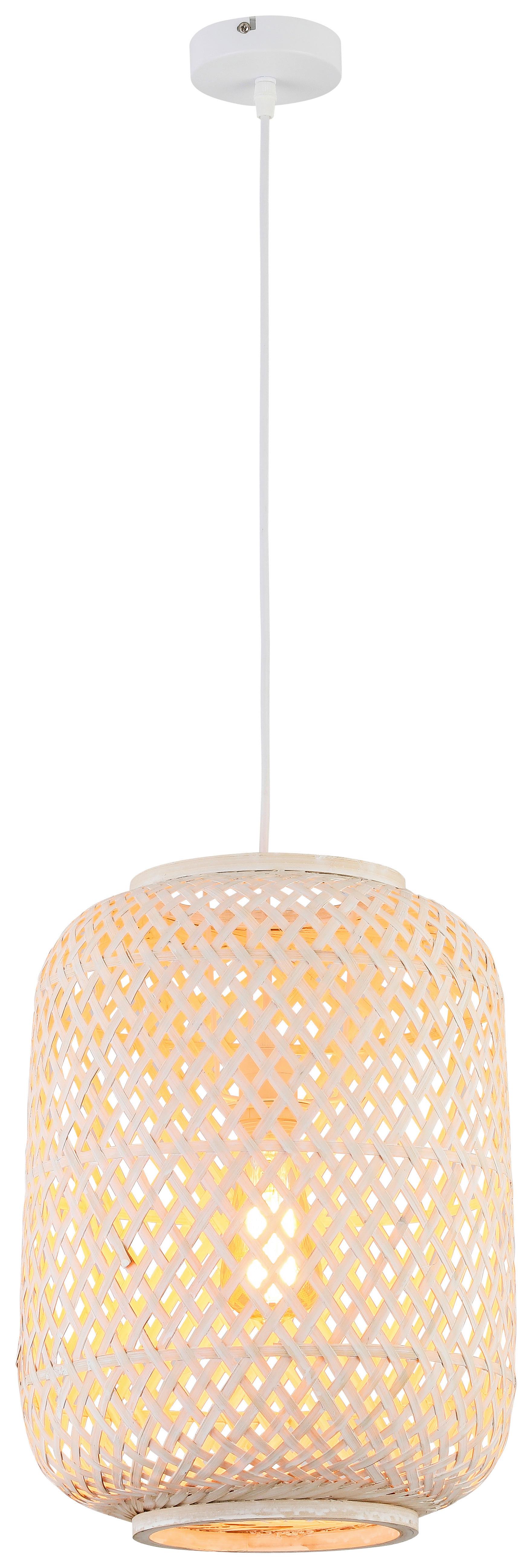 LAMPA WISZĄCA LAURINA - biały, Modern, drewno (28/120cm) - Bessagi Home