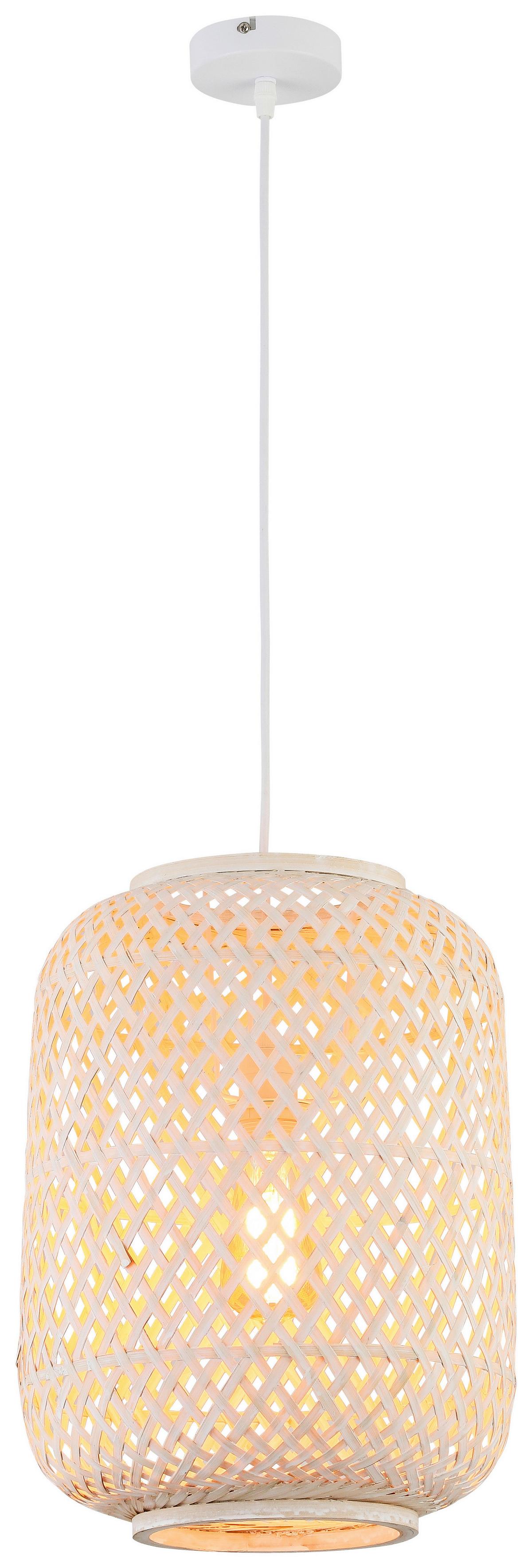 Függőlámpa Laurina - fehér, Modern, fa (28/120cm) - Bessagi Home