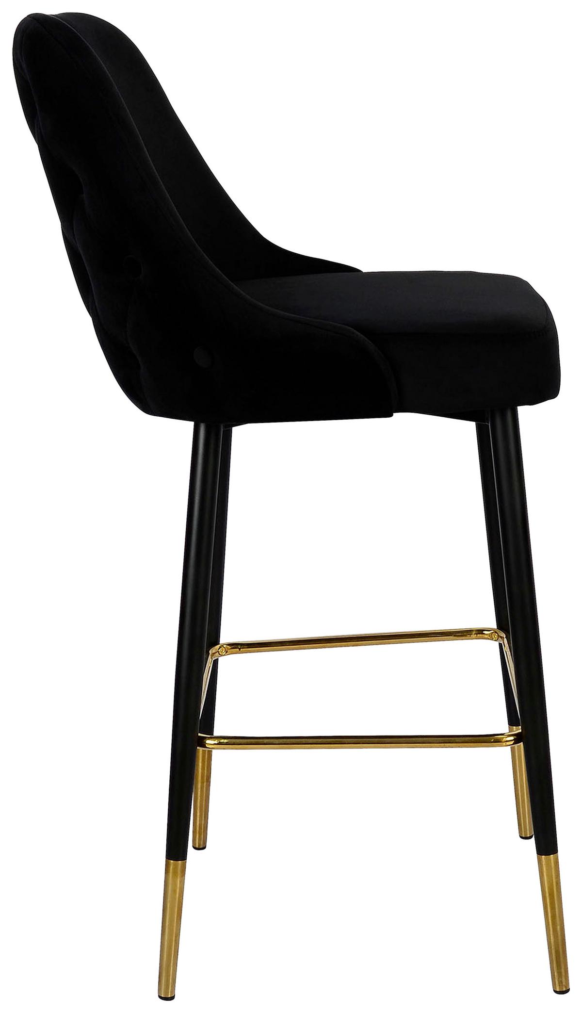 Bárszék Kzpjk-Blk - fekete, Design, textil/fém (53/110/57cm) - Kayoom