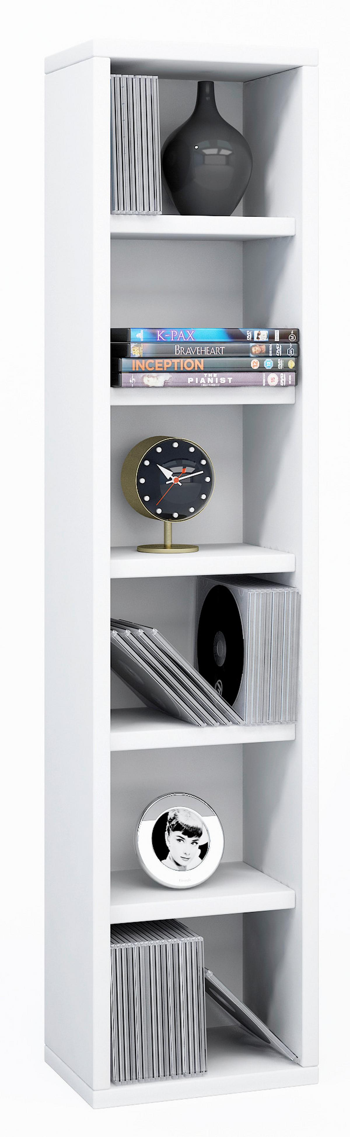 Regal Elementa, Bela - bela, Moderno, leseni material (21/91,5/20cm) - MID.YOU