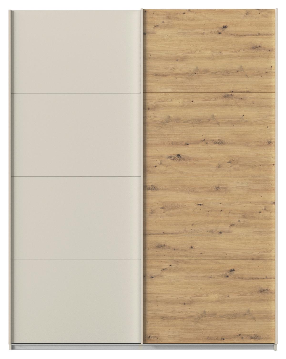 Ormar S Kliznim Vratima Feldkirch 12/181 Mh - hrast Artisan/boje šampanjca, Trend, drvni materijal/metal (181/229/61cm) - Modern Living
