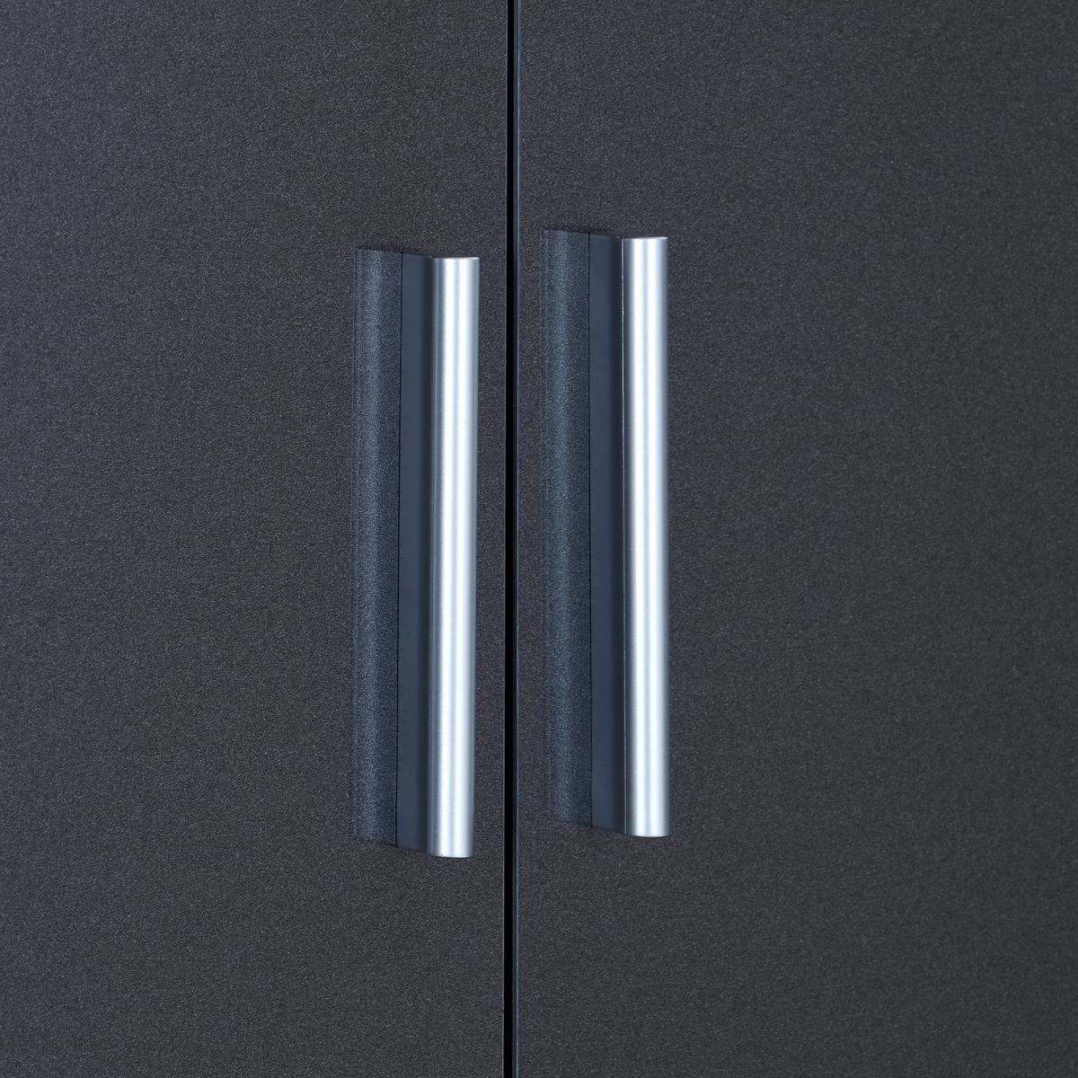 Omara Za Oblačila Celle Extra, Temno Siva, Barva Hrasta - srebrne barve/temno siva, Design, umetna masa/leseni material (181/197/54cm) - Mömax