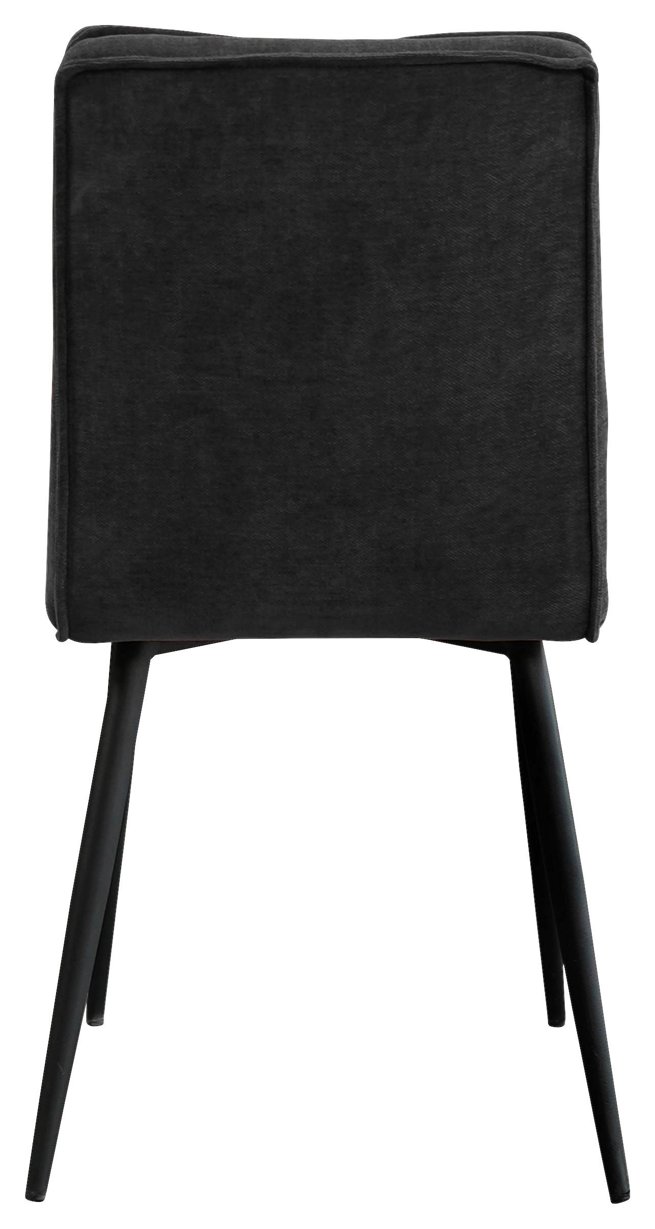 STOL LENA - grå/svart, Modern, metall/trä (43/86/57cm) - Mömax