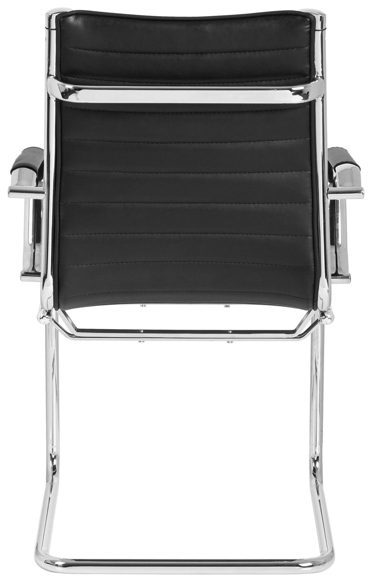 Konferenčni Stol Vermona V Pu, Črna - črna, Basics, kovina/tekstil (54/90/50cm) - MID.YOU