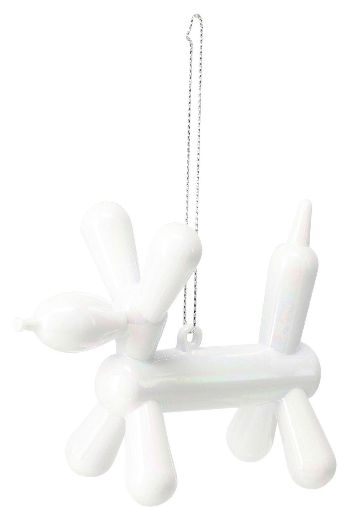 Christbaumhänger TIER - Weiss, Kunststoff (5/8/10cm)