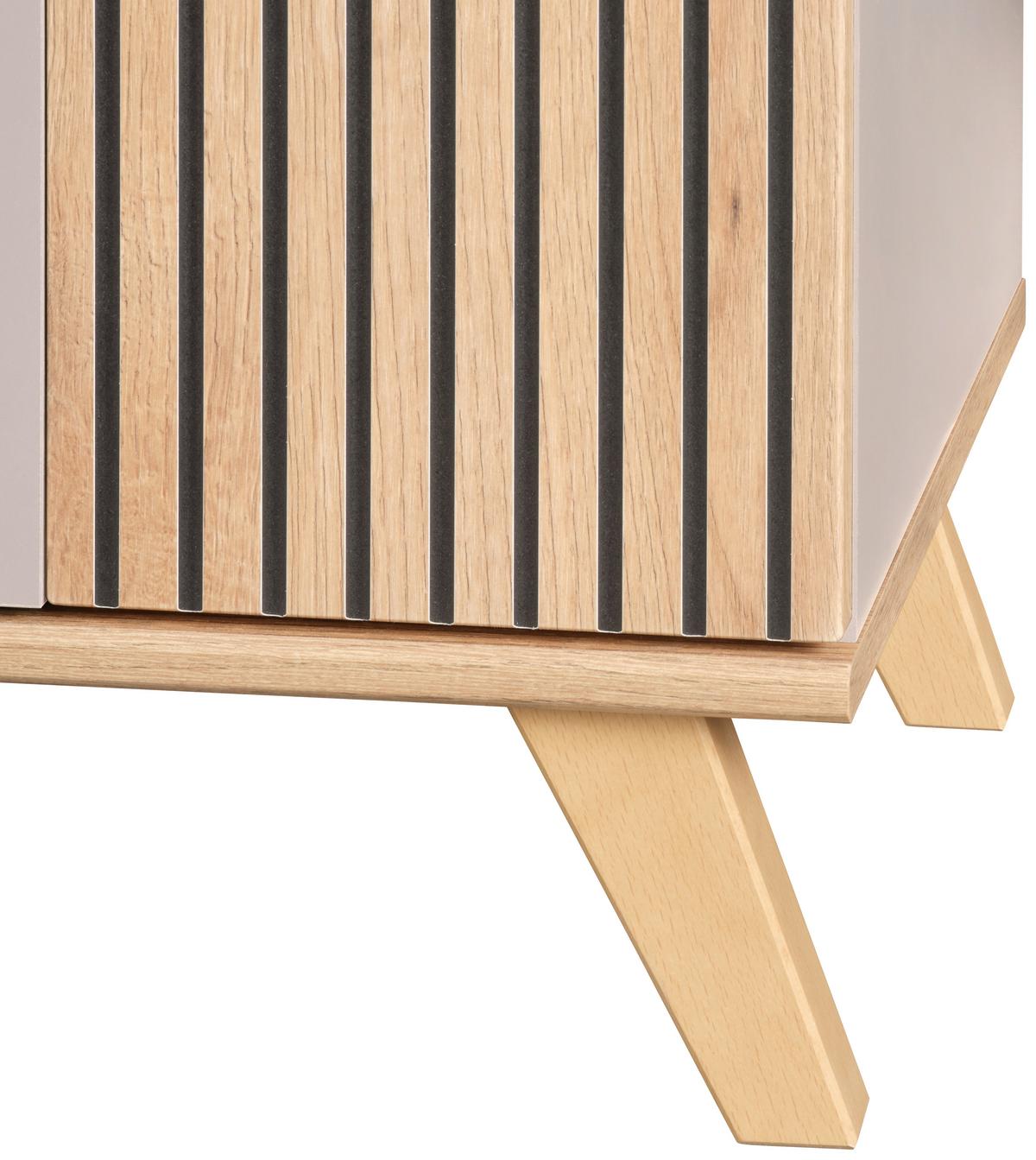 Klupa Za Predsoblje Clever - kašmir/boje hrasta, Moderno, drvni materijal/drvo (90/52/38cm) - Modern Living