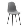 STUHL in Grau "Ida" - Schwarz/Grau, MODERN, Holz/Textil (44/89/41,5cm) - Bessagi Home