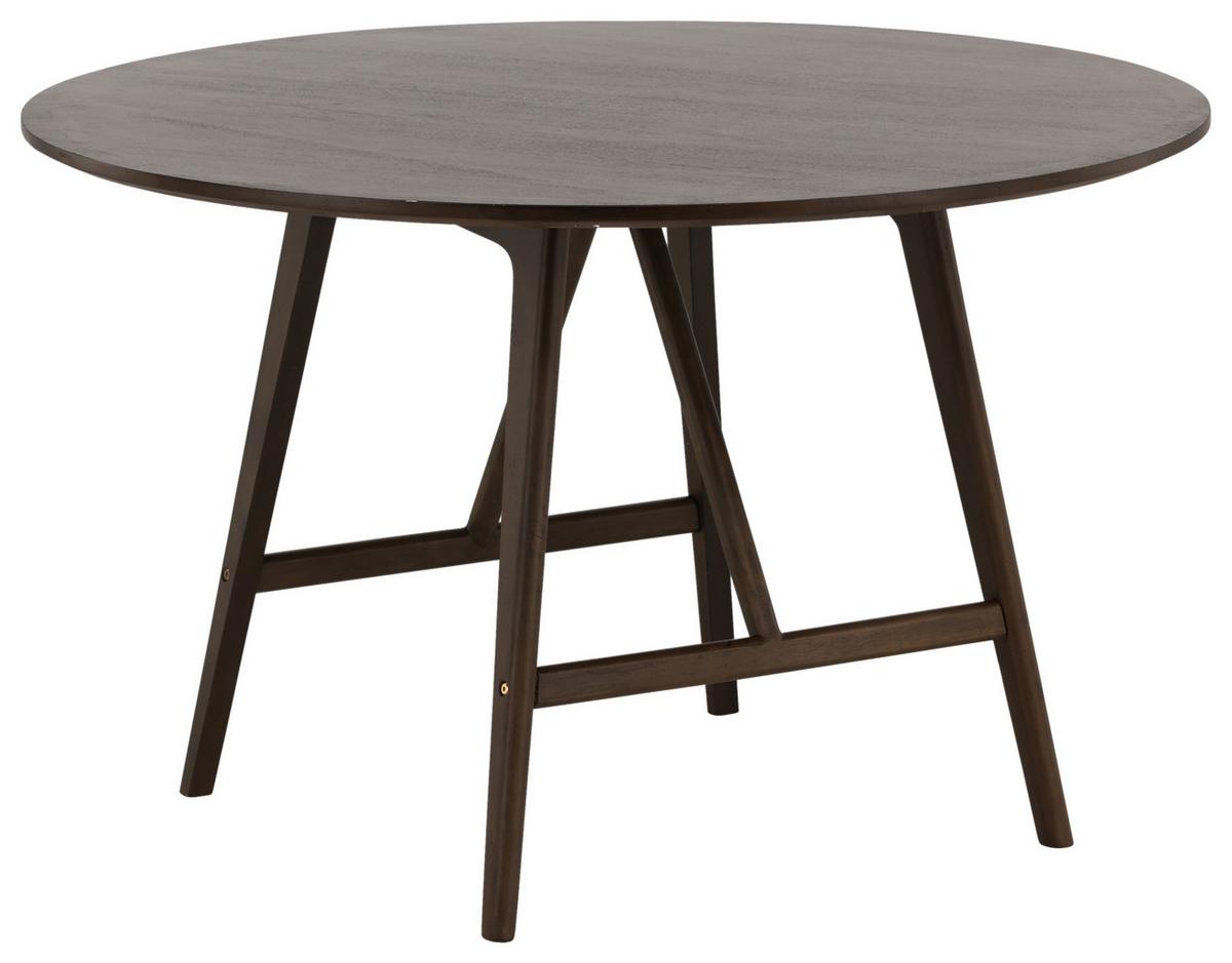 Esstisch Kaseidon Ø ca. 100 cm Dunkelbraun - Dunkelbraun, Design, Holz/Holzwerkstoff (100/100/75cm) - Livetastic