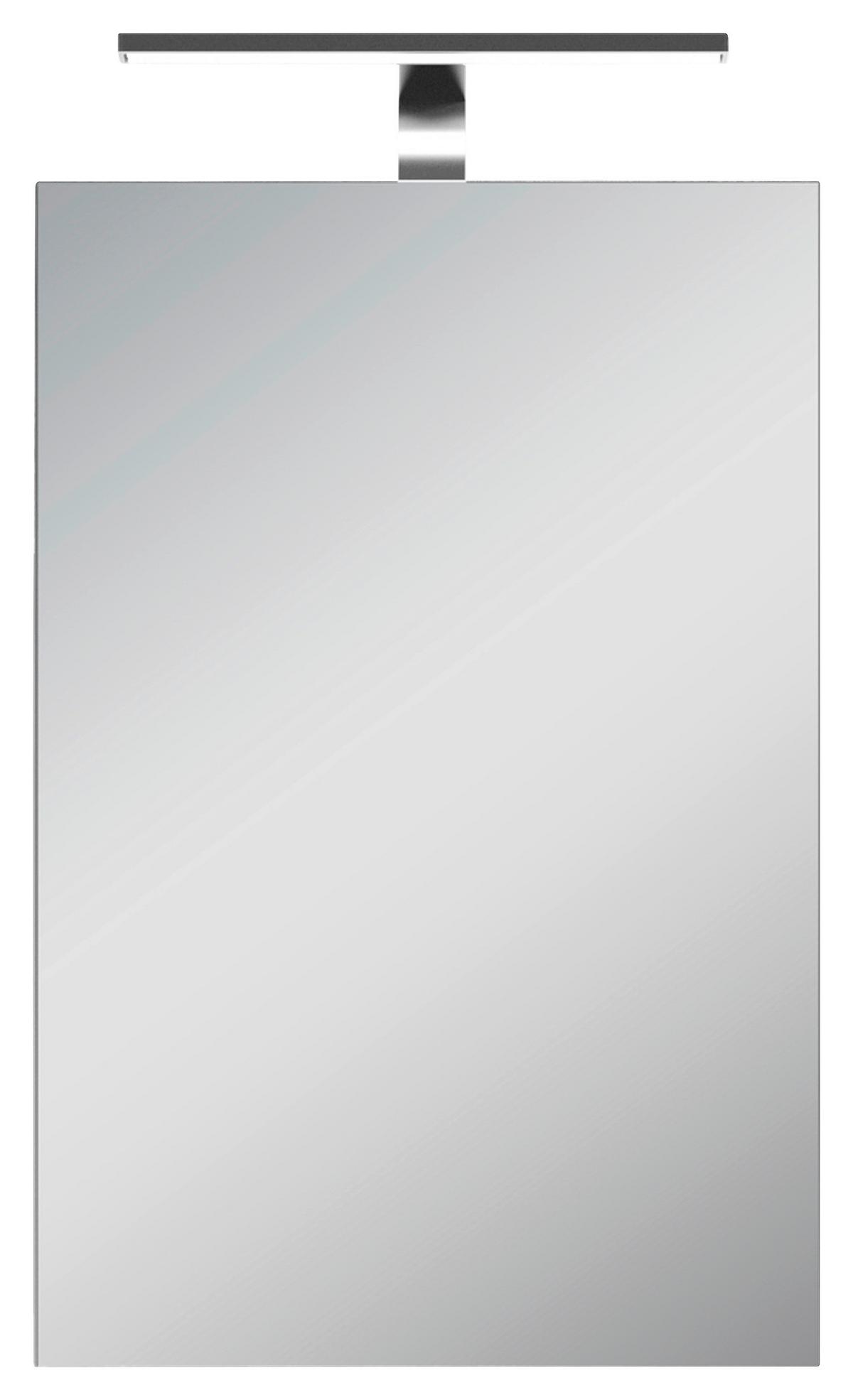 Spiegelschrank Spree mit LED 1 Tür BHT 40x60x20 cm Weiß - MODERN, Glas/Holzwerkstoff (40/60/20cm) - MID.YOU
