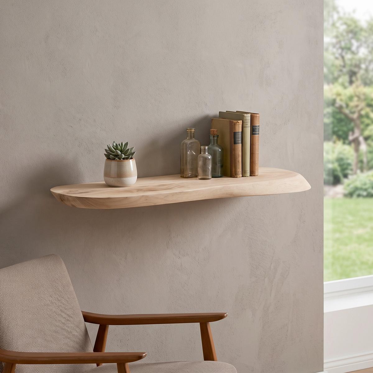Wandboard Akazie - Akaziefarben, Design, Holz (40/3/20cm) - Livetastic