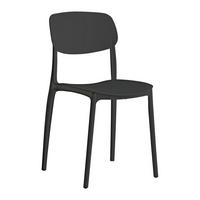 Stuhl Schwarz - Schwarz, Modern, Kunststoff (44/78/49cm) - Based