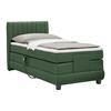 Boxspringbett Dixon Dunkelgrün ca. 90x200cm - Dunkelgrün/Schwarz, KONVENTIONELL, Holz/Holzwerkstoff (90/200cm) - Premium Living
