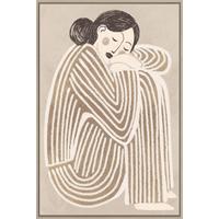 Keilrahmenbild Lotta ca. 60x90cm - Beige/Schwarz, MODERN, Holzwerkstoff/Kunststoff (60/90cm) - Premium Living