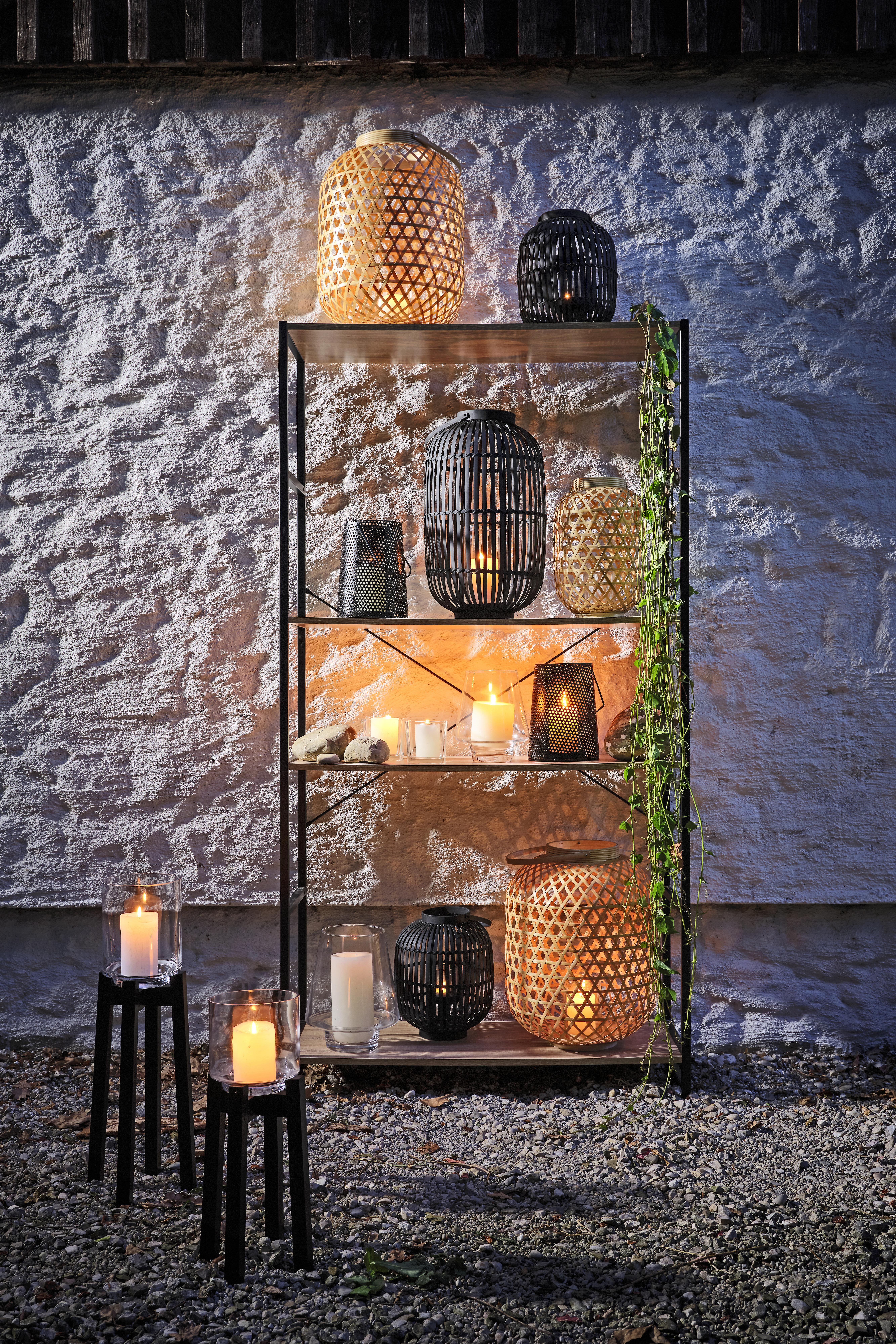 Windlicht Lou aus Glas Ø 18cm - Klar, Trend, Glas (18/22cm) - Modern Living
