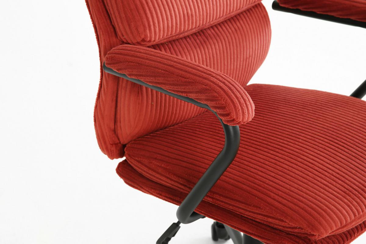 Drehstuhl Manhattan 2 Rot - Rot/Schwarz, MODERN, Holz/Kunststoff (58/102-112/64,5cm) - Mömax