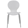 Stol Ria - bela/krom, Konvencionalno, kovina/les (45/86/50cm) - Mömax modern living Stol Ria - bela/krom, Konvencionalno, kovina/les (45/86/50cm) - Mömax modern living