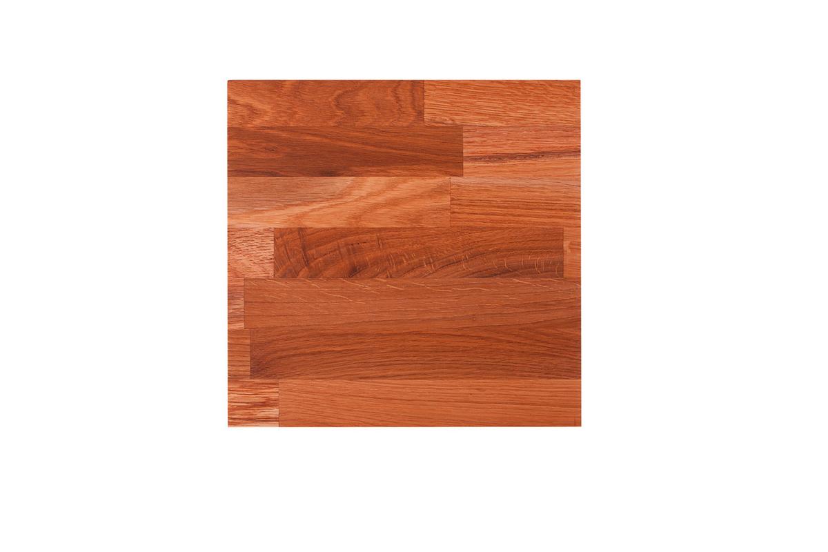 Universalhocker Echtholz Eichefarben H: 40 cm - Eichefarben, Basics, Holz (30/40/30cm) - Gardenson