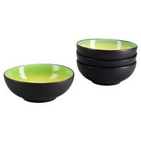 Tálszett 24928 Hot Green Smoothie Bowl - fekete/világossárga, Basics, kerámia (16,5/6cm) - Creatable