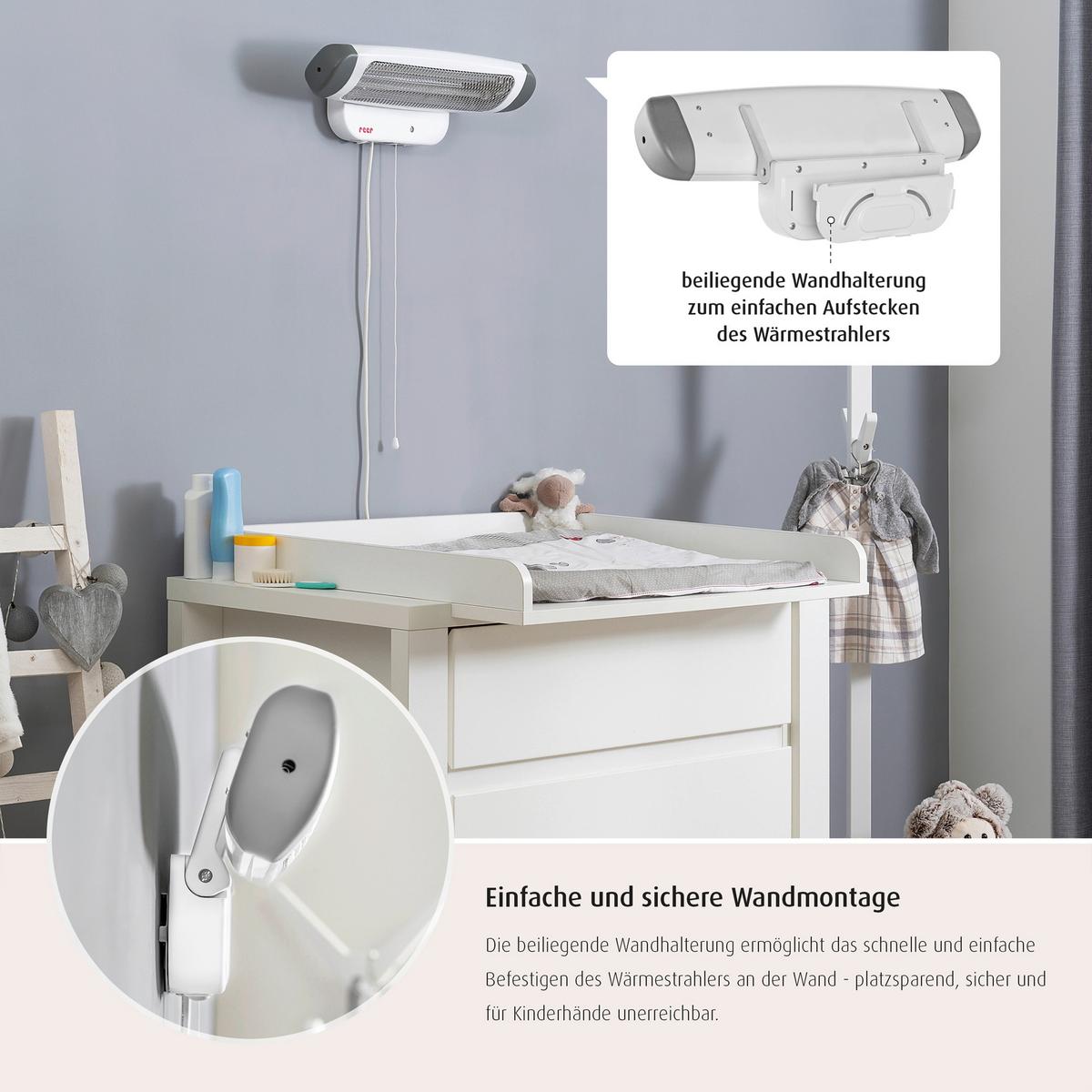 PROMIENNIK CIEPŁA 1926 - Basics, tworzywo sztuczne/metal (52/14cm) - Reer