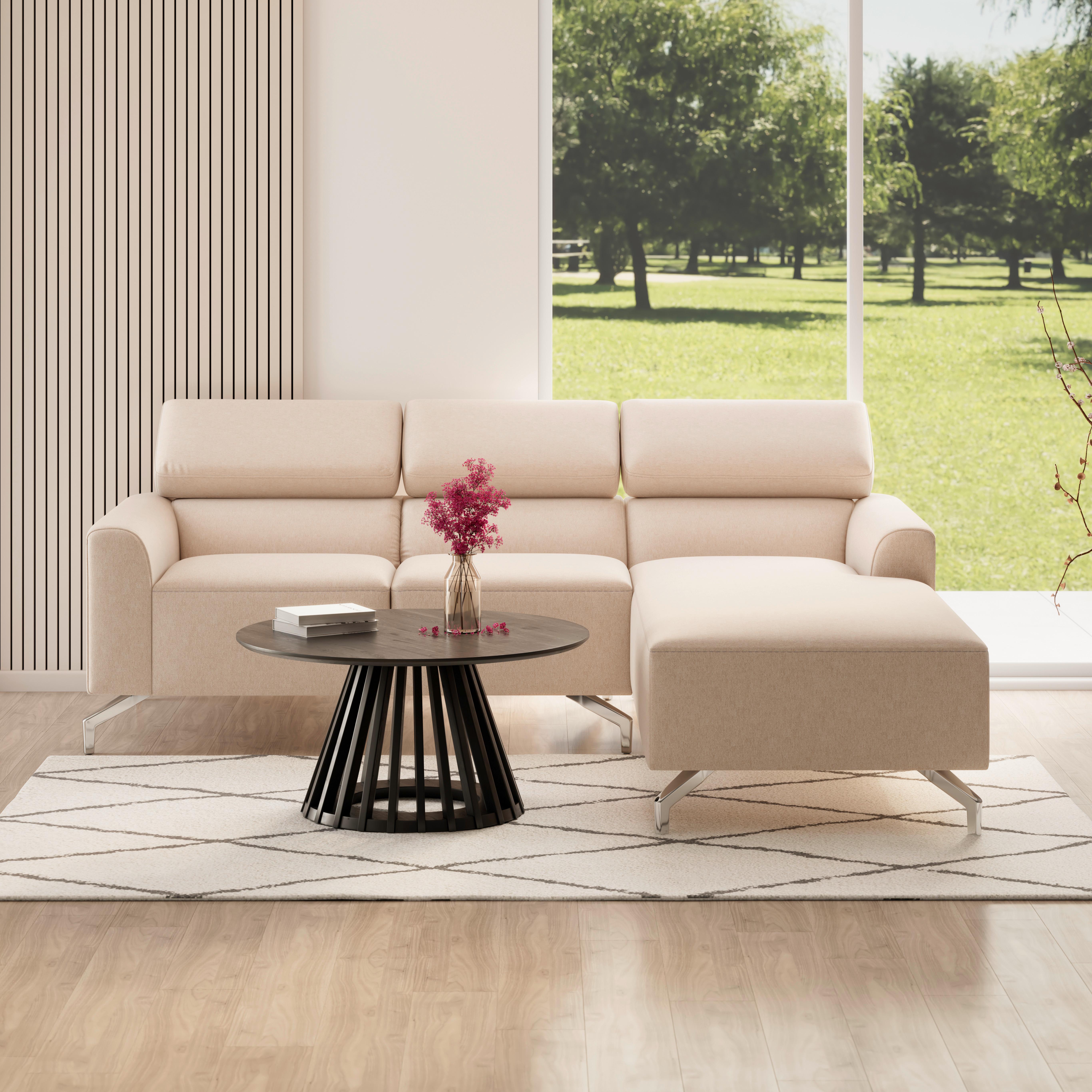 Couchtisch Ennio Schwarz MDF - Schwarz, MODERN, Holz/Holzwerkstoff (80/40/80cm) - Bessagi Home