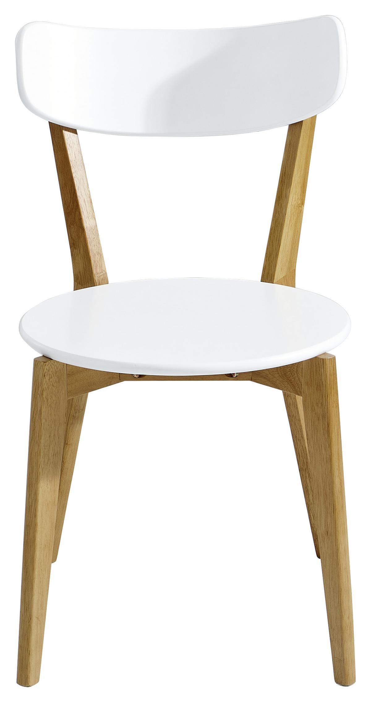 ZESTAW KRZESEŁ RALF 2ER-SET - kolor naturalny/biały, Design, drewno (46/78/55,5cm) - Livetastic