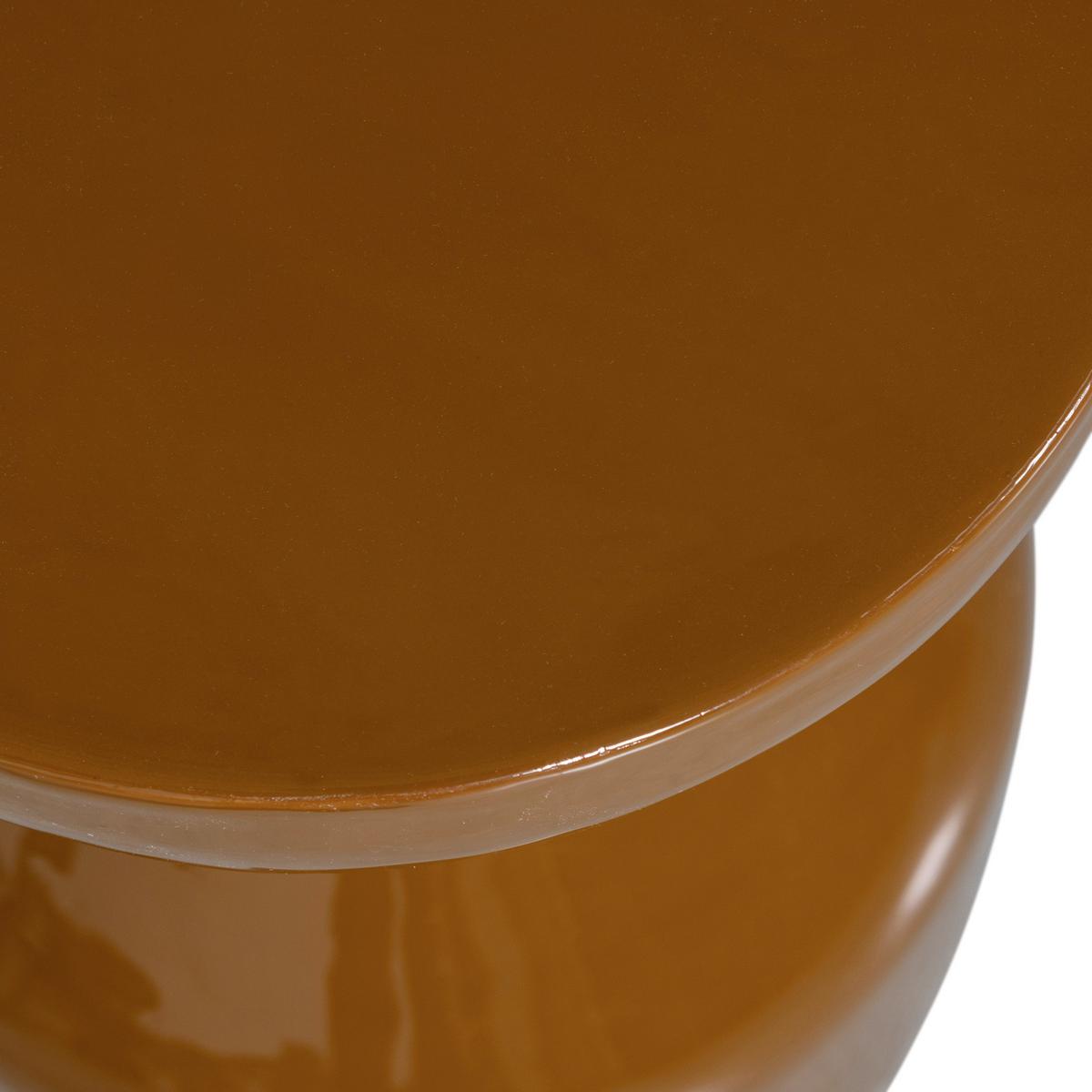 Beistelltisch Floyd Dunkelorange - Dunkelorange, Design, Metall (30/47/30cm) - Livetastic