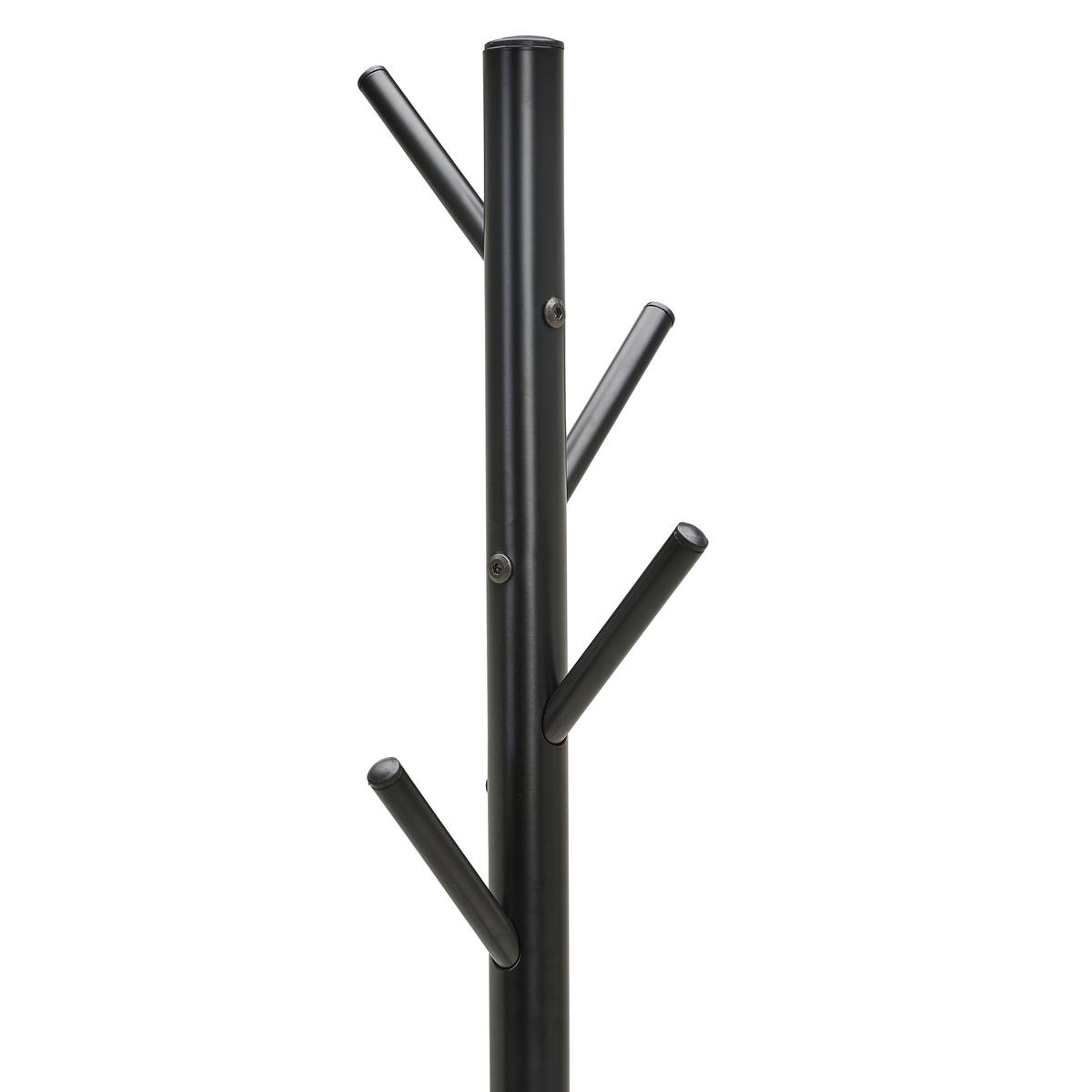 STOJAK NA UBRANIA NORA - czarny, Basics, kamień/tworzywo sztuczne (37/176/37cm) - Carryhome