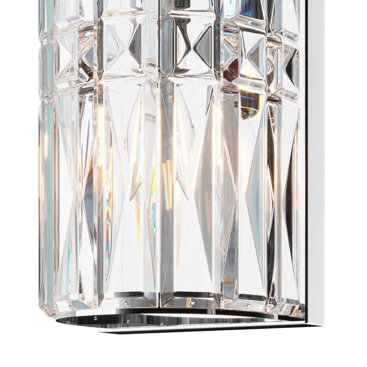 Wandleuchte Facet Chromfarben max. 60 Watt - Chromfarben/Transparent, Trend, Glas/Metall (13/10/75,2cm) - MAYTONI