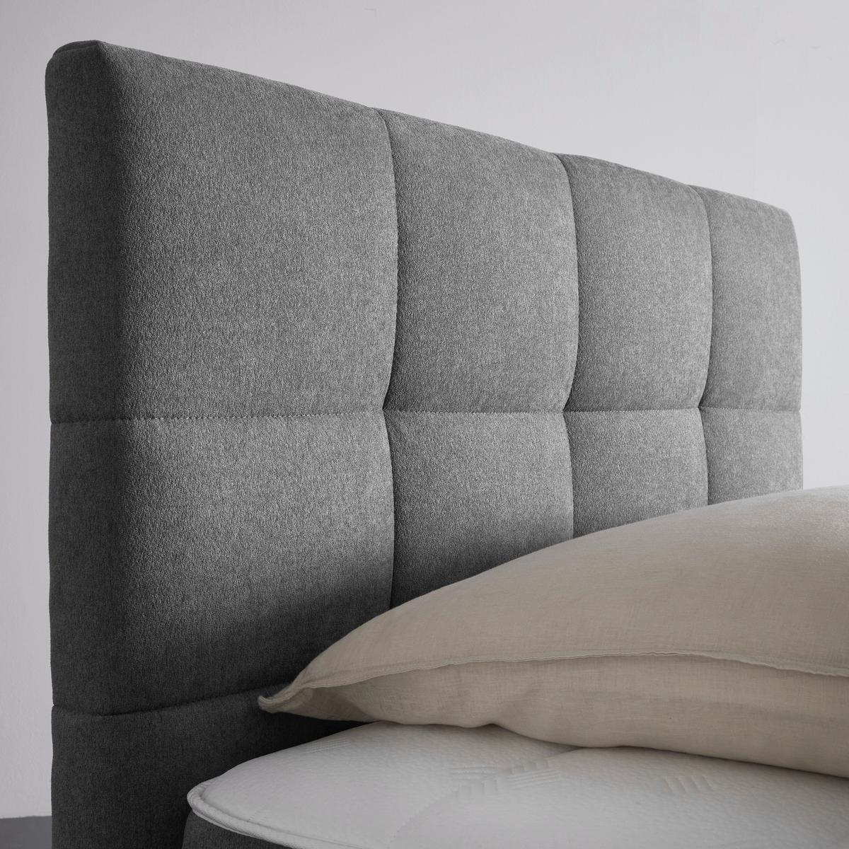 Box Krevet Oviedo - siva/boje kroma, Konvencionalno, tekstil (120/200cm) - Based