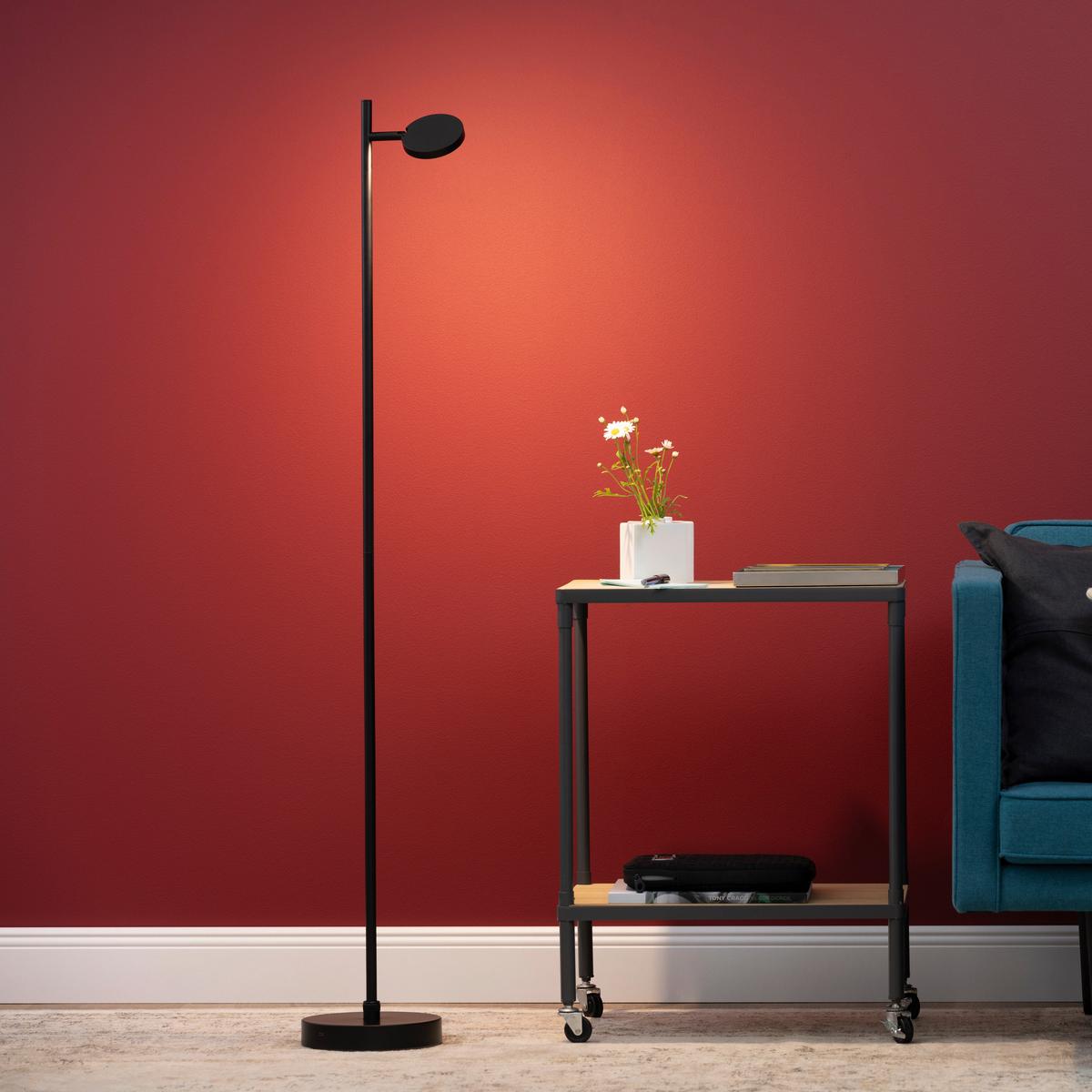 LAMPA STOJĄCA LED G60176/06 PESSO LED / STA - czarny, Konventionell, tworzywo sztuczne/metal (24,6/135/20cm) - Brilliant