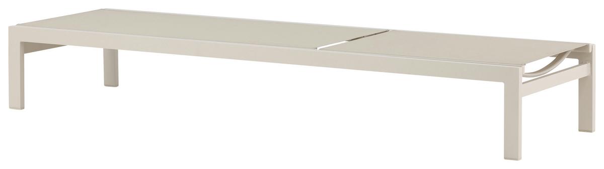 SONNENLIEGE COPACABANA - Beige, KONVENTIONELL, Metall (60/30/195cm) - Gardenson