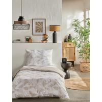 Lenjerie de pat Ranforce cca.140x200/50x70 cm - maro deschis, Modern, textil (140/200cm)
