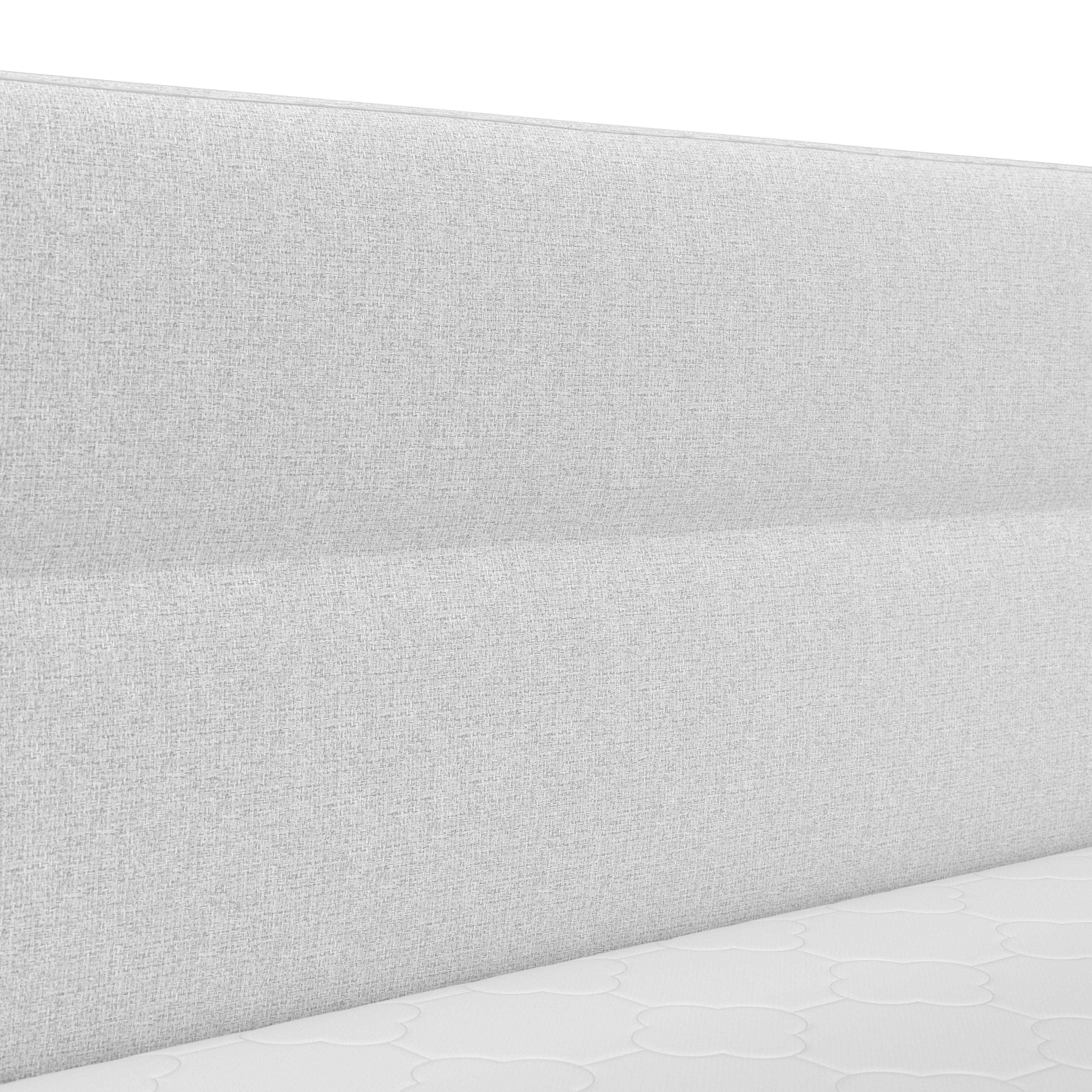BOXSÄNG MARCO - ljusgrå/svart, Modern, trä/textil (180/200cm) - Bessagi Home