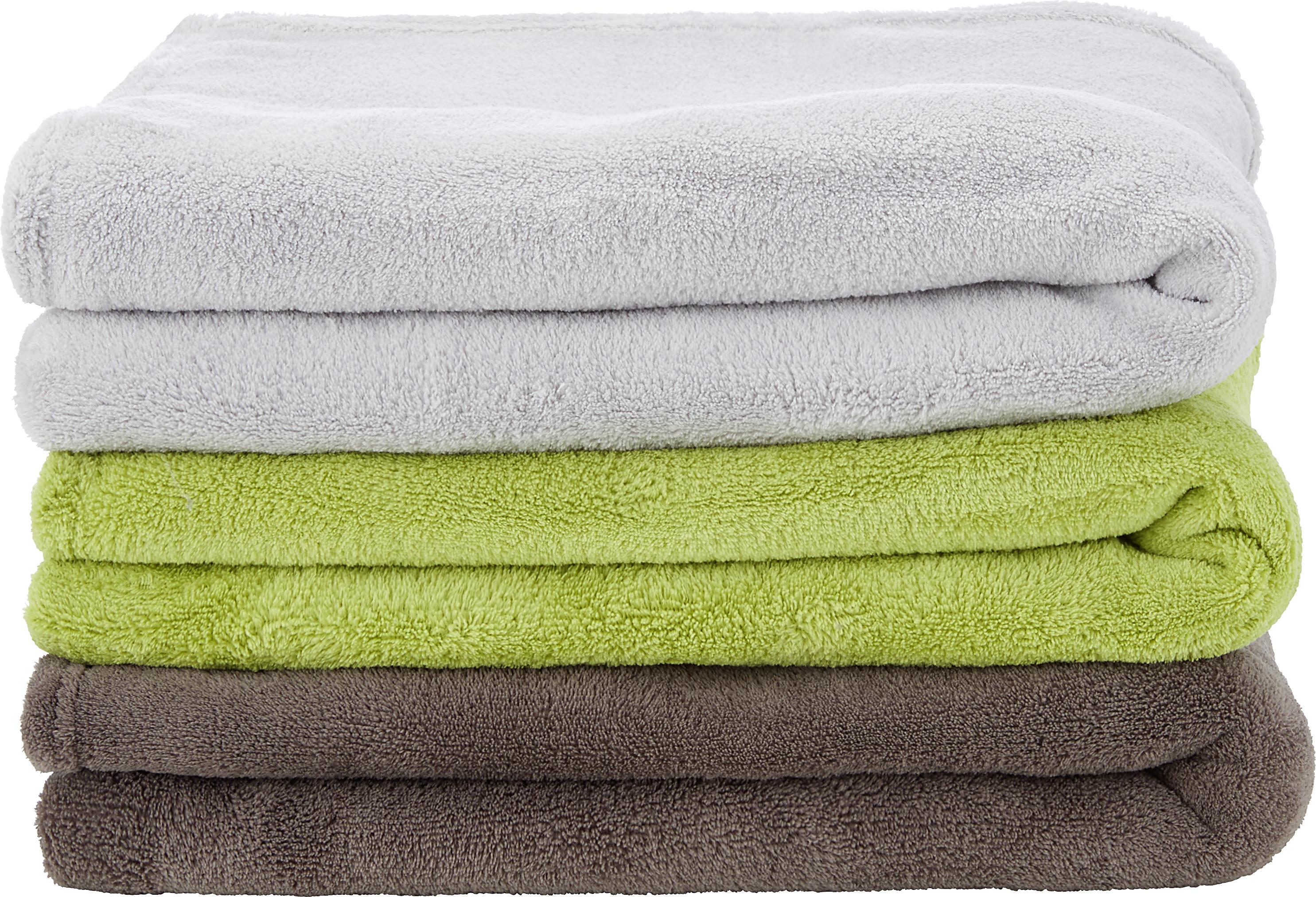 Kuscheldecke Aktion in verschiedenen Farben - Türkis/Silberfarben, Textil (130/160cm) - Based