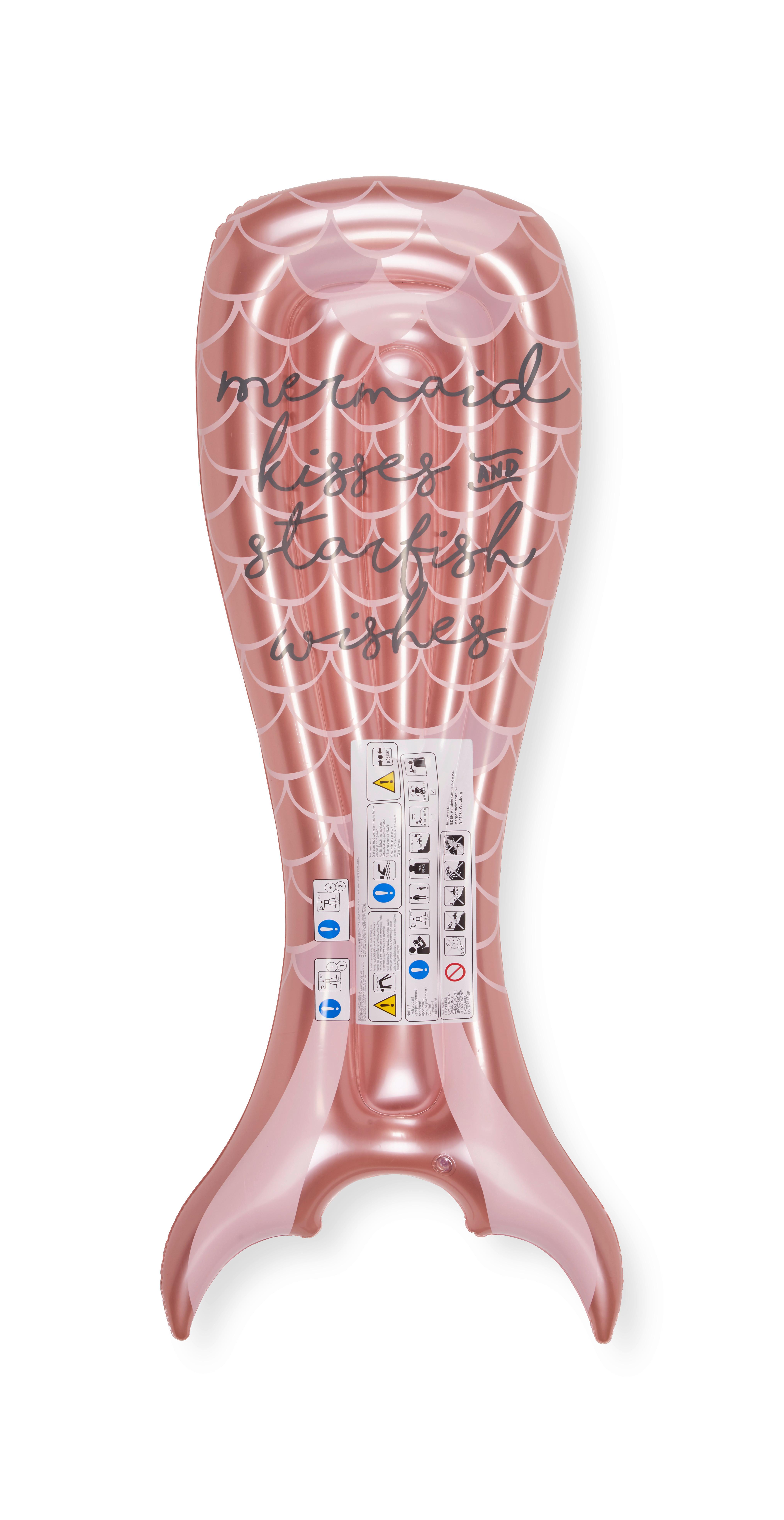Luftmatratze Mermaid in Rosa - Rosa, Kunststoff (75/180cm)